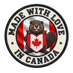 Made with love in Canada badge